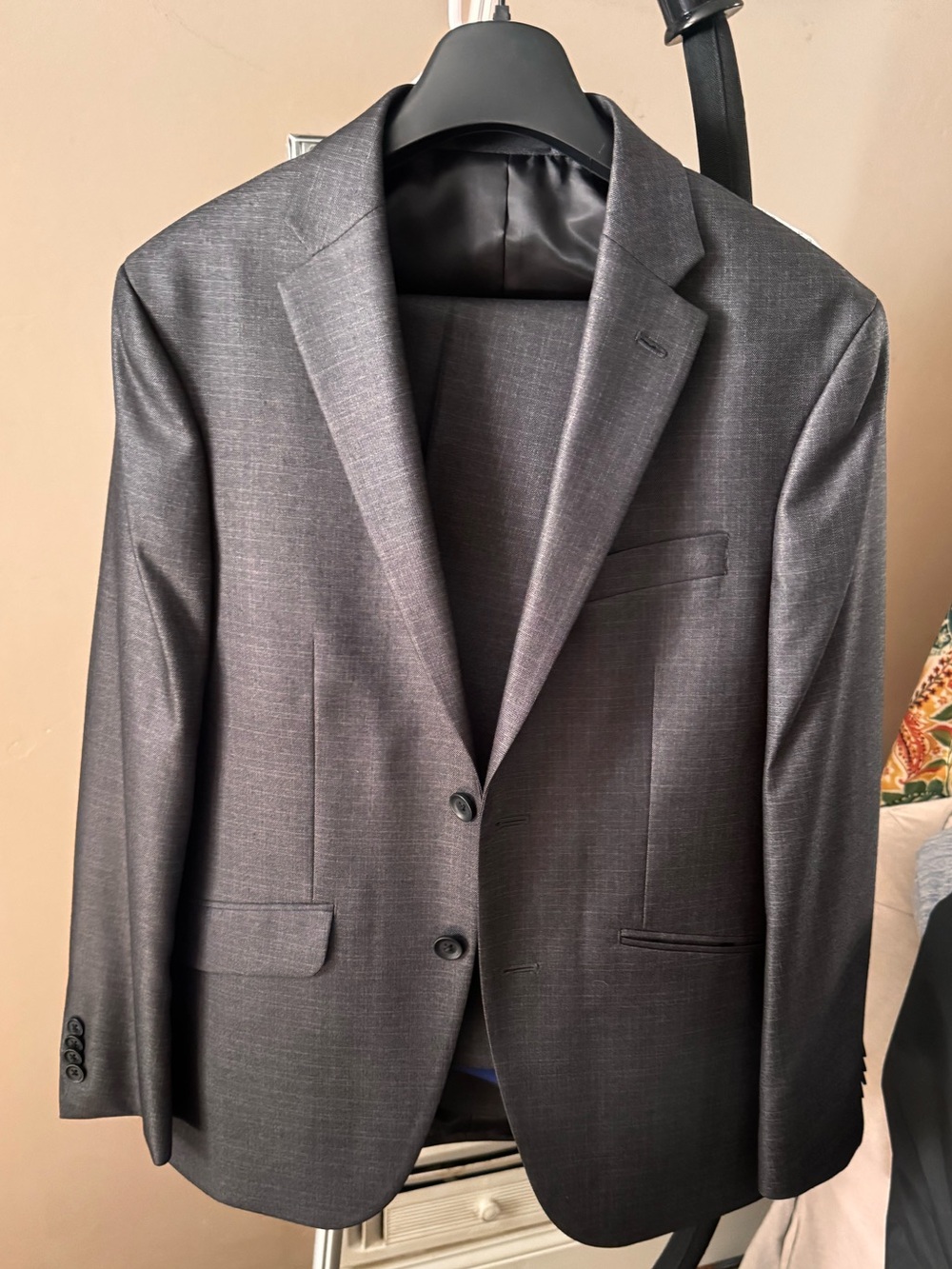 Men’s Reaction Kenneth Cole grey suit and Calvin Klein shirt
